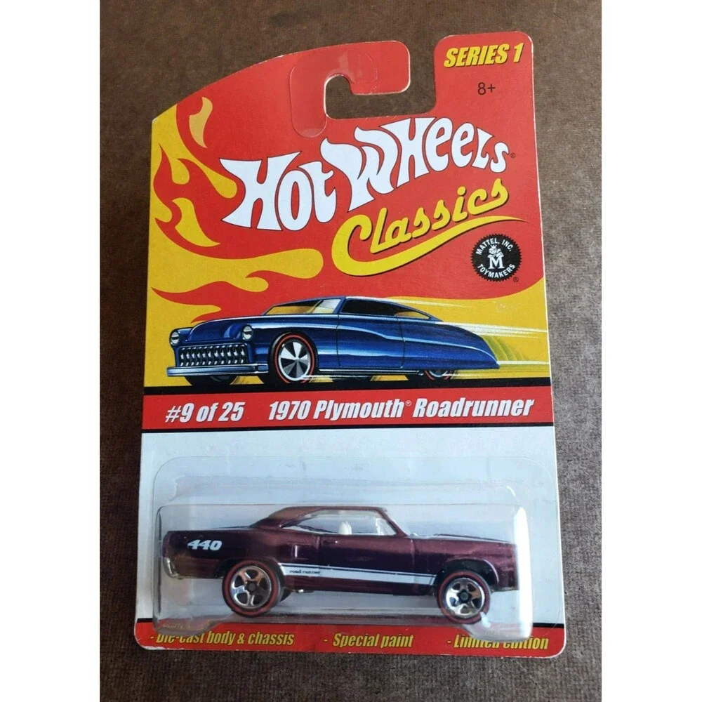 2005 Hot Wheel 1970 PLYMOUTH ROADRUNNER 440 Purple CLASSICS SERIES 1 REDLINE 5SP